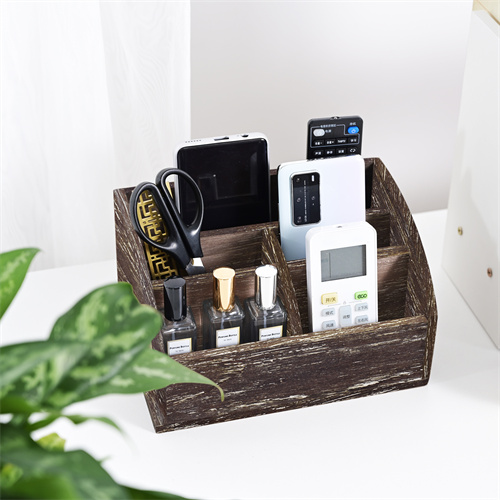Rustic Remote Control Holder Organizer